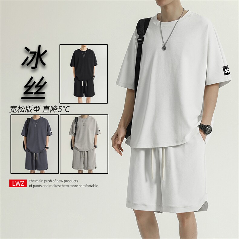 夏季清爽休闲时尚宽松套装 TZ17-特批68图片