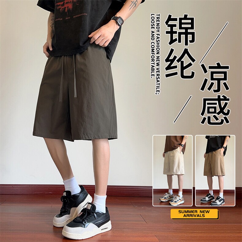 抖音品质日系运动五分裤潮牌宽松百搭短裤A146-GY512特p25量大优,男装牛仔裤,HDA146