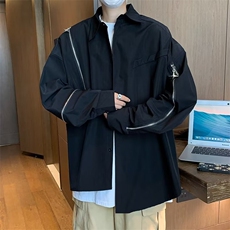 夏季潮五分袖男百搭新款时尚青春流行标准潮流文艺日常衬衫，男装衬衫，星座716-2