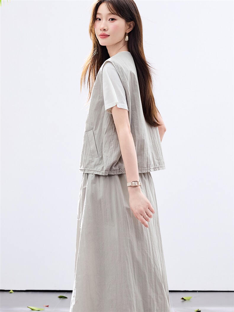现货2026夏装新款女神时尚三件套套装,女装套装/套裙,木子恋