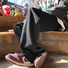秋冬休闲裤男直筒裤灯芯绒阔腿裤D329-QM529-P45-控58，男装休闲裤，电商D329