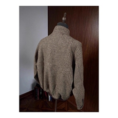 千鸟格外套男秋冬高级感老钱风宽松休闲复古哈灵顿夹克JK9533-p75，男装夹克，星座1008