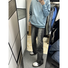 B221美式ins高街暗黑小众铆钉伐木裤牛仔裤LK23145-P65控88，男装牛仔裤，电商B221