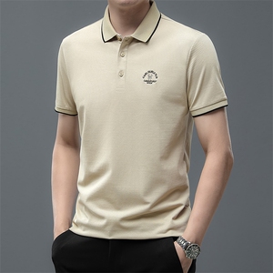 F86107男士2023年夏季新款百搭T恤男短袖商务休闲体恤男P50图片