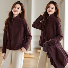 现货刺绣纯色卫衣女，女装卫衣/绒衫，韩派