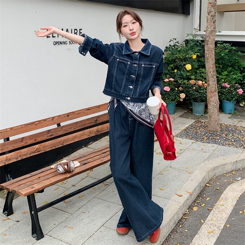 2C093现货牛仔两件套6602-P165-K248,女装套装/套裙,2C093