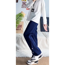 秋冬美式高街vibe运动加绒休闲卫裤货号K2485特P4578，男装休闲裤，电商A063