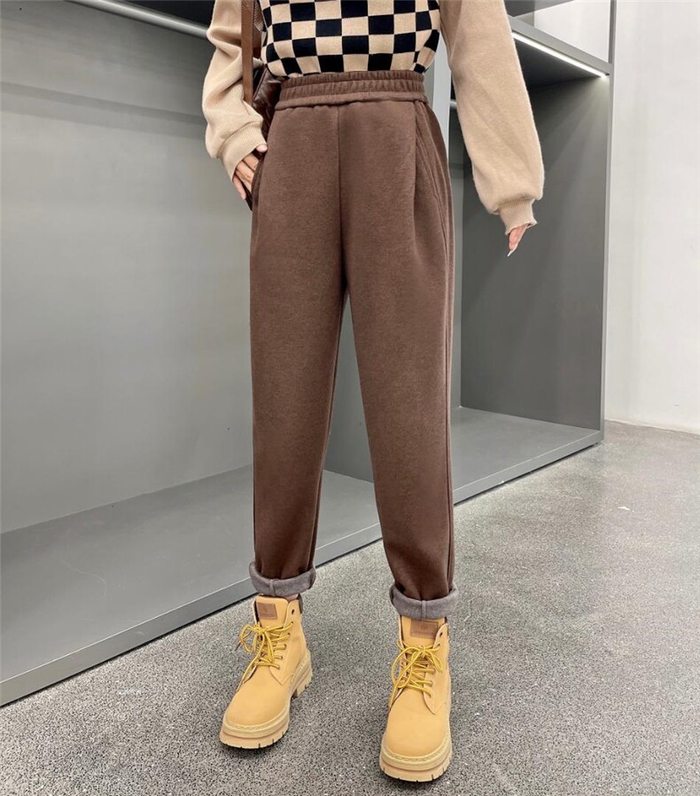 高品质含羊毛休闲裤，版型、质感棒，女装休闲裤，简 影