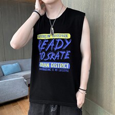 新款店主风背心坎肩T恤TC1107-P25，男装T恤，星座717