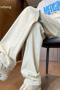 ins潮流男生水洗牛仔裤高街修身小脚裤B315-K23252-P50控68图片