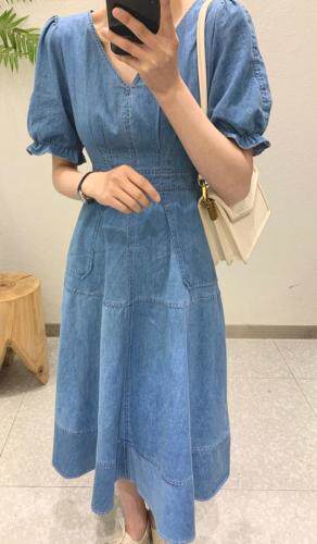【现货】夏季新款薄款牛仔连衣裙，女装连衣裙，one&two