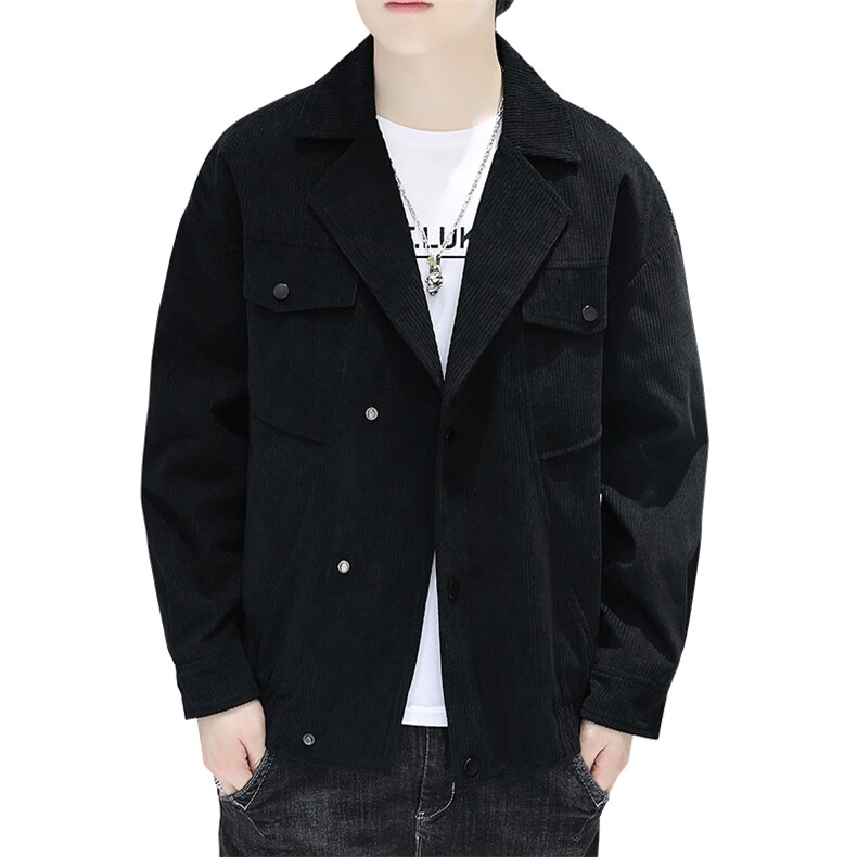 秋冬新款男士翻领灯芯绒休闲西服外套夹克男士上衣JK861-P60,男装夹克,星座1403B