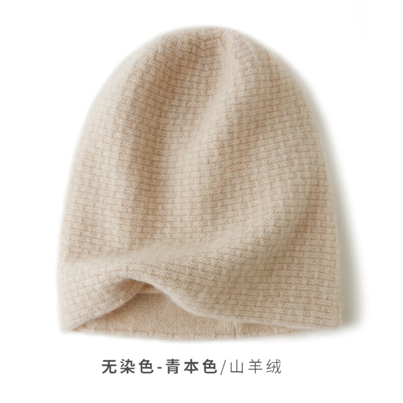 时尚百搭黑色羊绒针织帽保暖舒适冬季必备单品,饰品帽子,远腾羊绒