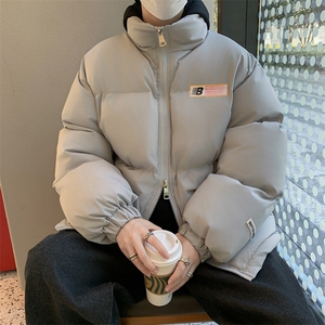 F51-P75 美式街头hiphop棉衣外套男士冬季新款立领百搭宽松棉袄图片