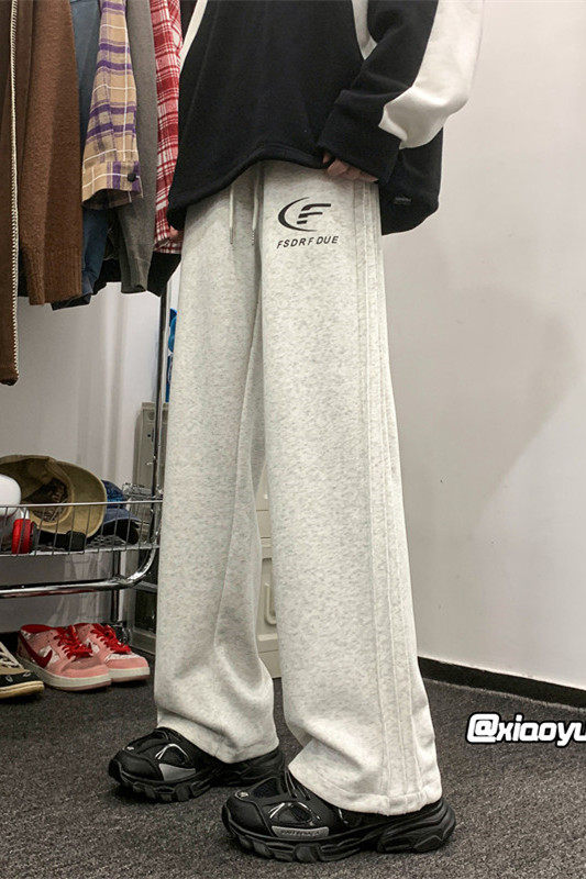 XZ616秋季新款印花卫裤折皱设计感休闲裤TY970M-5XLP45控58,男装休闲裤,星座512A（原616）