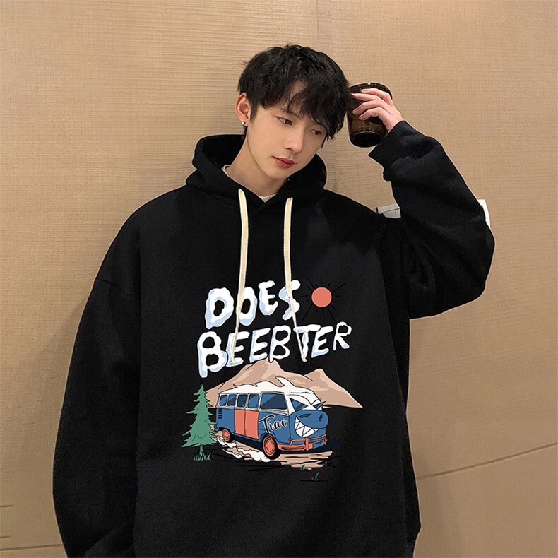 纯棉连帽卫衣男大码运动帽衫宽松薄WY2269-P35,男装卫衣,电商A040