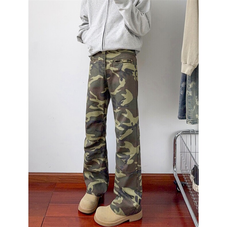 B221美式ins高街暗黑多口袋修身工装牛仔裤LK24156-P65控88,男装牛仔裤,电商B221