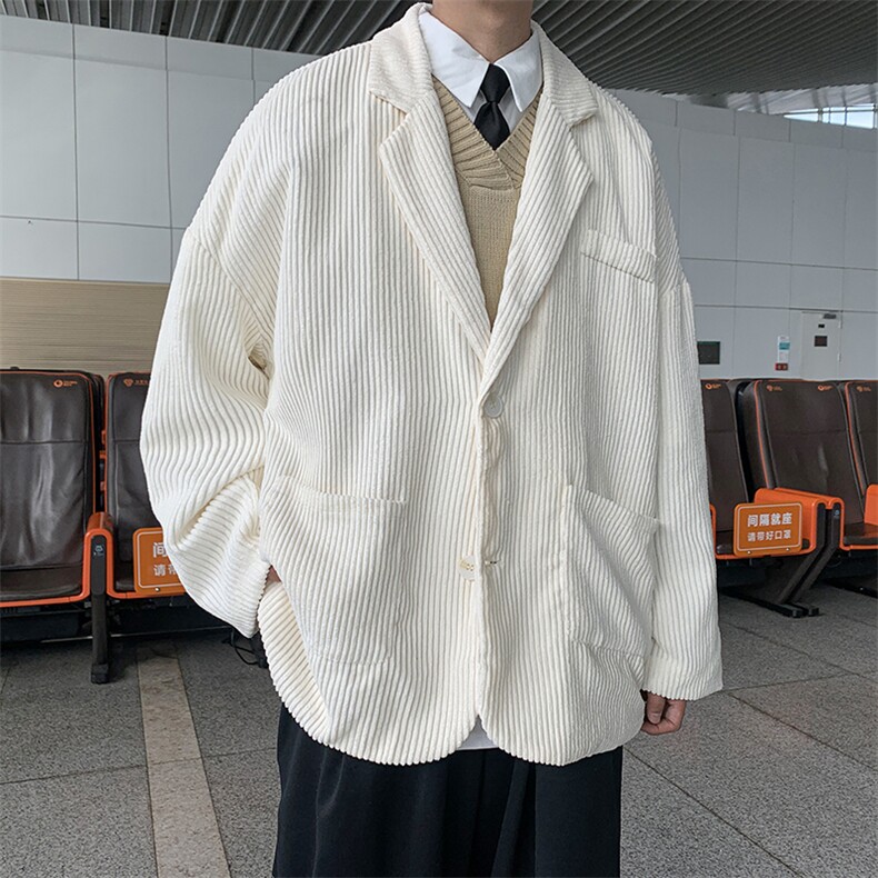 秋冬新款男装宽松休闲长袖西装外套西服上衣D201-DM168-P70,男装西服套装,电商D321-1