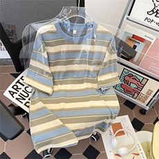 C396-P382025夏季潮牌百搭宽松短袖2025新款撞，男装T恤，星座512-6