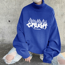 抖音供货、现货秋季冬高领毛衣宽松打底衫D223A-MG2307-特P45，男装针织衫/毛衣，电商019-1