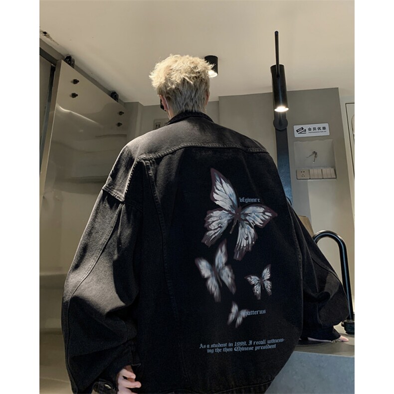 美式高街ins潮流牛仔外套大码宽松百搭工装牛仔衣男潮NZ2584-P88,男装工装外套,电商B295