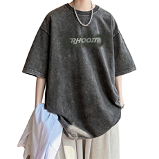 直播品质240克重磅水洗做旧短袖t恤男女SDX120-P32，男装T恤，电商B367