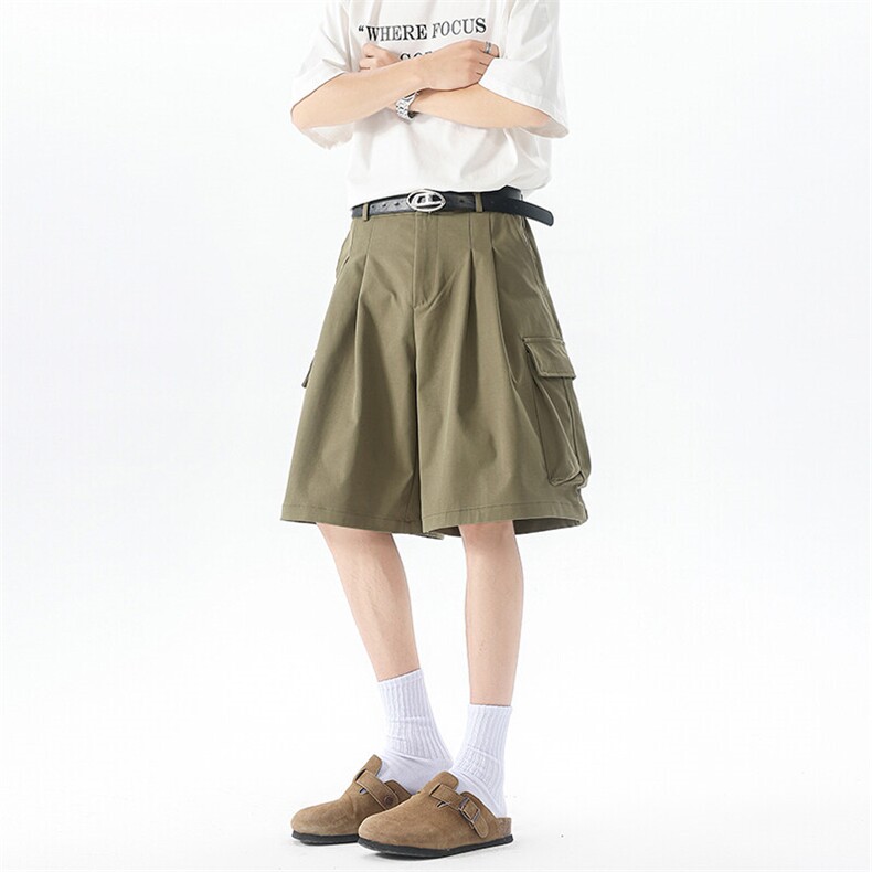 8XL-M工装西装短裤男夏季宽松大码日系痞帅高级五分裤DK26002P48,男装休闲裤,电商B312