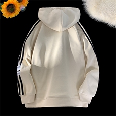 2024春季新款港风摆拍大码织带连帽卫衣M-5XHW24055-特P50，男装卫衣，电商A022