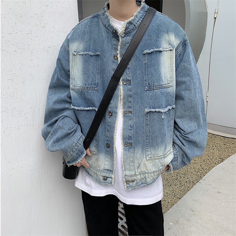 牛仔外套男春秋韩版潮流潮牌夹克男JK02073-P58,男装夹克,星座308B-1