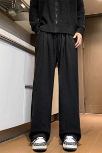 8XL-M特大码工装加绒裤男纯色宽松裤卫裤休闲基础款K995P65图片