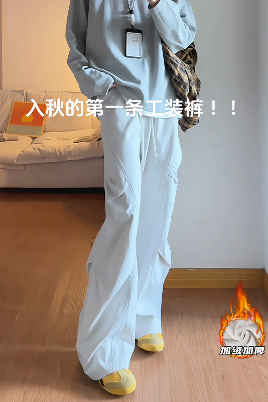 2025HK25600加绒内景打褶加绒伞兵长裤M-5XLHK25769-特P24,男装卫衣,电商A022