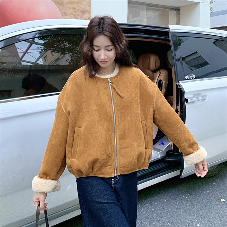 【新款】皮毛一体配针织围巾帽2C115-2362-P205-K308,女装棉衣/棉服,2C115