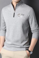 D77222钱塘2020-2常年款男士立领半拉链休闲卫衣精品P80，男装卫衣，钱塘207-2