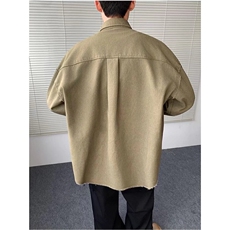 J46-P69美式复古流苏牛仔外套男2025春秋潮牌宽松高街痞帅，男装工装外套，电商B323A