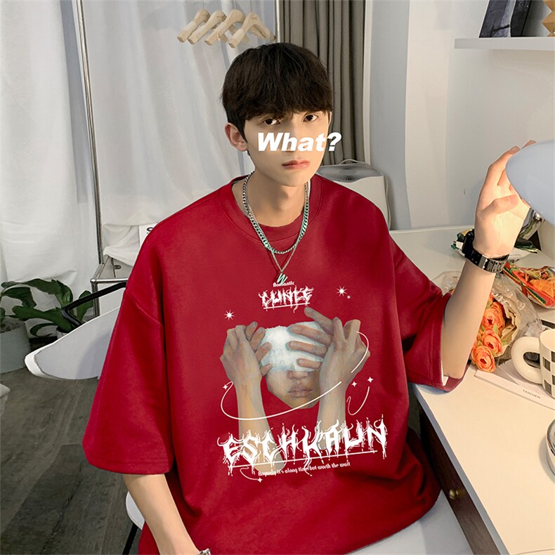 数据超好220克重磅美式潮牌短袖t恤T1190-P28直播有280克品质P35,男装T恤,电商A486