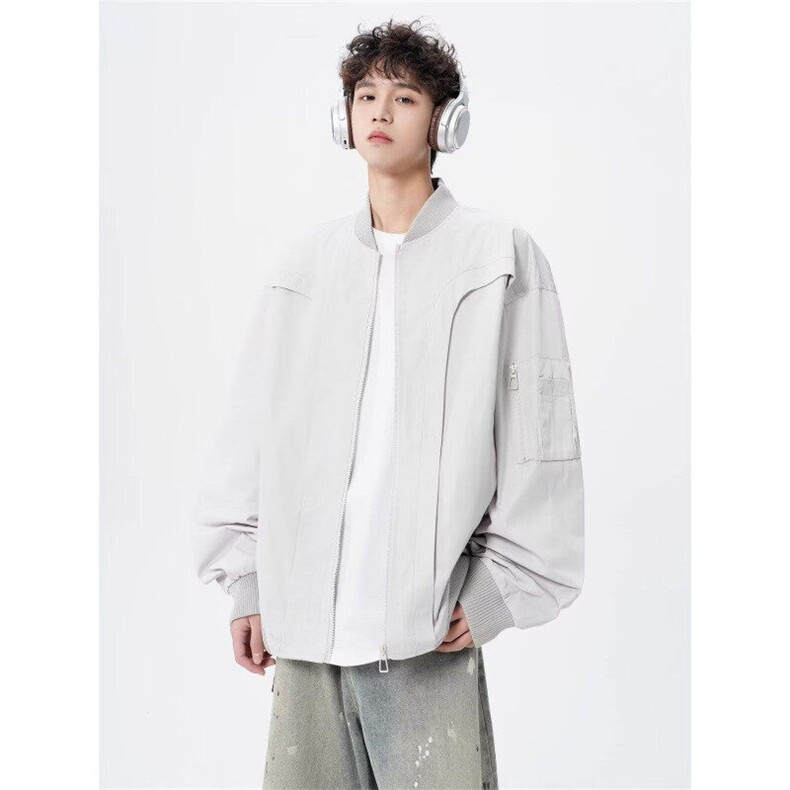 W9428-P68网图现货新款美式复古飞行员夹克时尚工装外套棒球服,男装夹克,星座1608-2