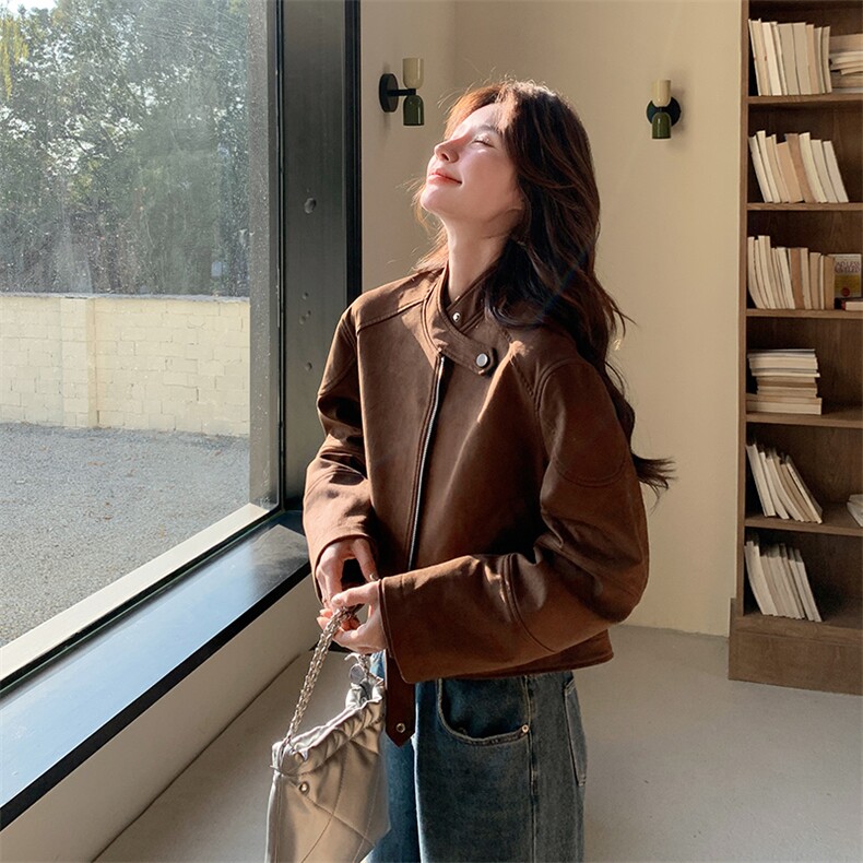 25秋季美拉德系工装夹克，女装短外套，浙宝B116