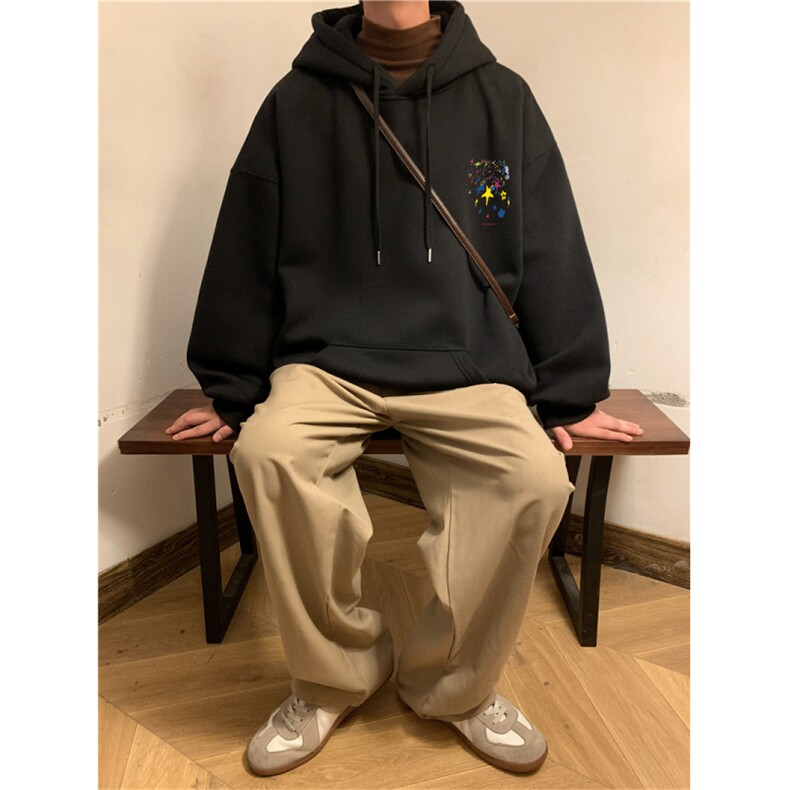 潮流宽松ins休闲男连帽卫衣D325-WY2306-薄款P55厚款P65,男装卫衣,电商D325