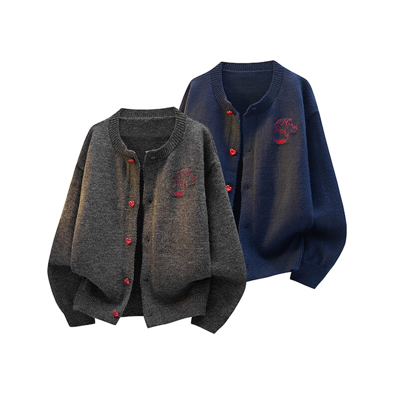 简约开衫毛衣男秋季冬慵懒风情侣圆领针织衫百搭线衣MY0653-P60，男装针织衫/毛衣，星座308B-2