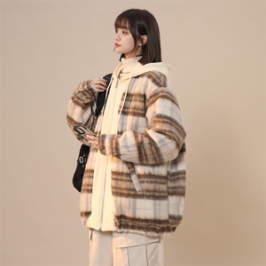 ins加厚中长款毛呢料外套连帽棉衣棉服男 225-2-20909-P135图片
