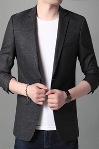 YT20738秋季男士西服上衣小西装外套单件修身休闲潮流P158图片
