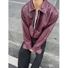 XZ1005-1-TTH00113-批98-安可拉红夹克皮衣外套，男装夹克，星座1005-1