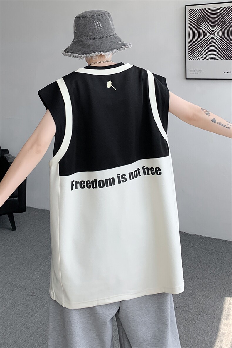 8XL-M重磅！特大码短袖T恤背心男宽松休闲假两件篮球服DX317P68,男装T恤,电商D206-1