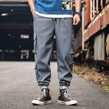 有报告束脚男士工装裤潮牌青少年运动休闲裤DS356T，男装休闲裤，电商A102