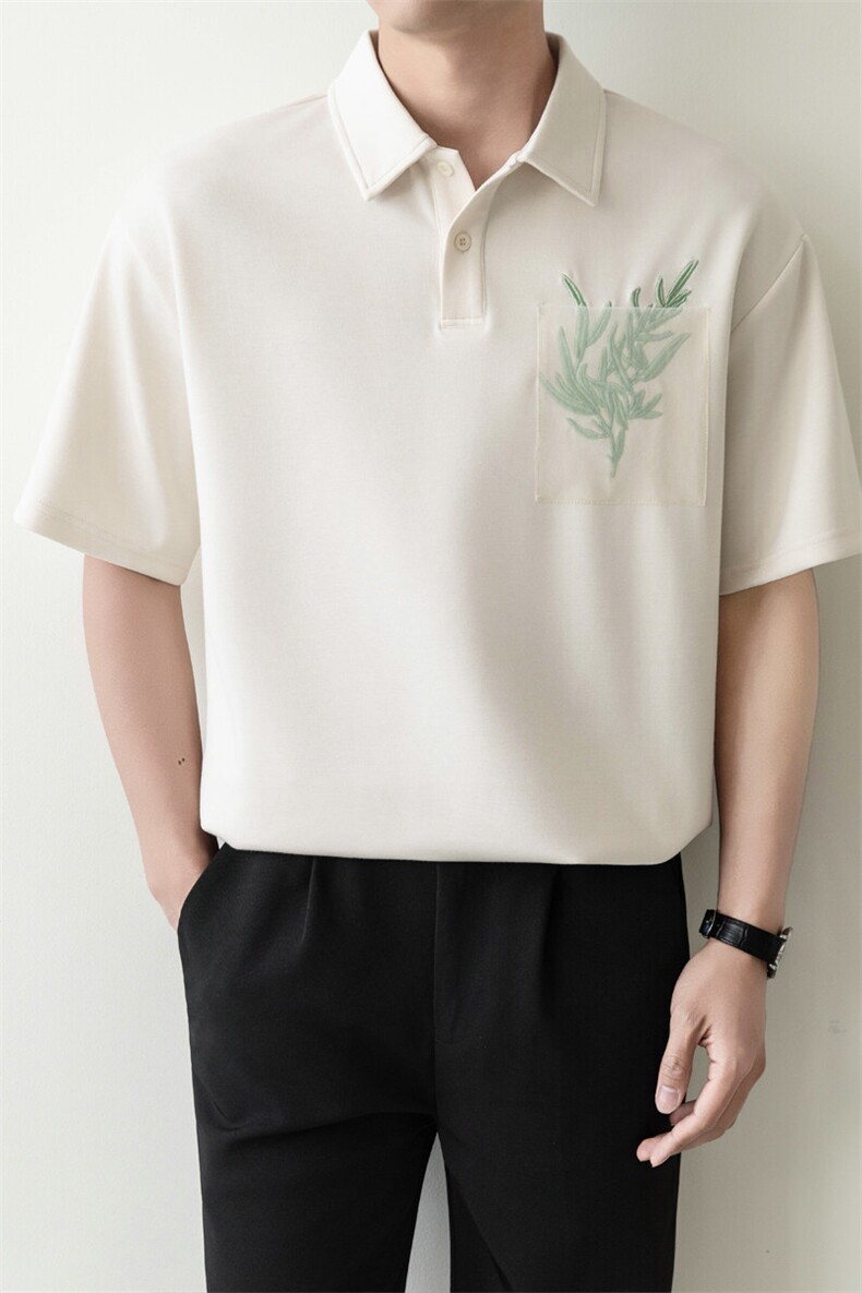 夏男翻领POLO衫拼色男休闲宽松休闲衬衣轻熟风A236-82563-P60,男装Polo衫,电商A236