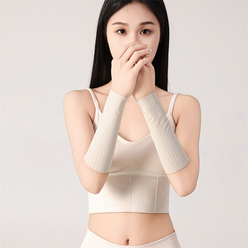 纯色气质款冰丝麦穗提花20护腕护关节男女款图片