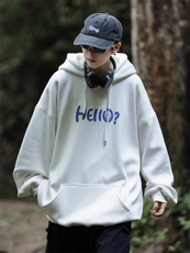 重磅华棉连帽发泡印花宽松卫衣男女学生支持班服聚会定制S-4XL，男装卫衣，星座115A-3