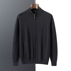 2025年秋季长袖青春流行时尚百搭通勤简约休闲，男装羊绒开衫，曼云男装羊绒