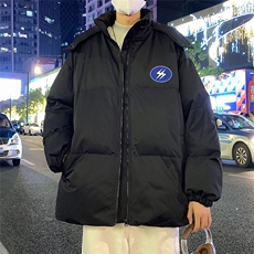 冬季港风韩版宽松加棉加厚连帽冲锋衣棉衣棉服MY6211P115控158，男装夹克，电商A268A