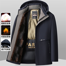 主推石墨烯加绒加厚中老年棉衣男士中年保暖棉服爸爸冬装外套，男装棉衣，钱塘723